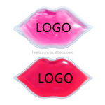 Private logo Lip Shape Gel Ice Pack for Beauty Care Clinic and Salons