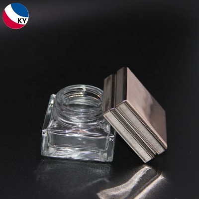 20ML transparent glass jar cosmetic 20 grams glass jars