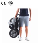 2021 Amazon hot selling aluminum alloy lightweight wheelchair folding power remote control electric wheelchair