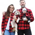 Fashion plaid shirts mommy and me outfits family matching long sleeve western style christmas long plaid shirt set clothes