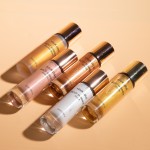 Private Label Cruelty Free Vegan Highlighter Makeup Body Glitter Waterproof Body Bronzer Gold Pink Body Shimmer Dry Oil