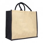 Linen Handbag Sac En Jute Bag Retro Tote Waterproof Large Capacity Shopping Bag Jute Hand Bag